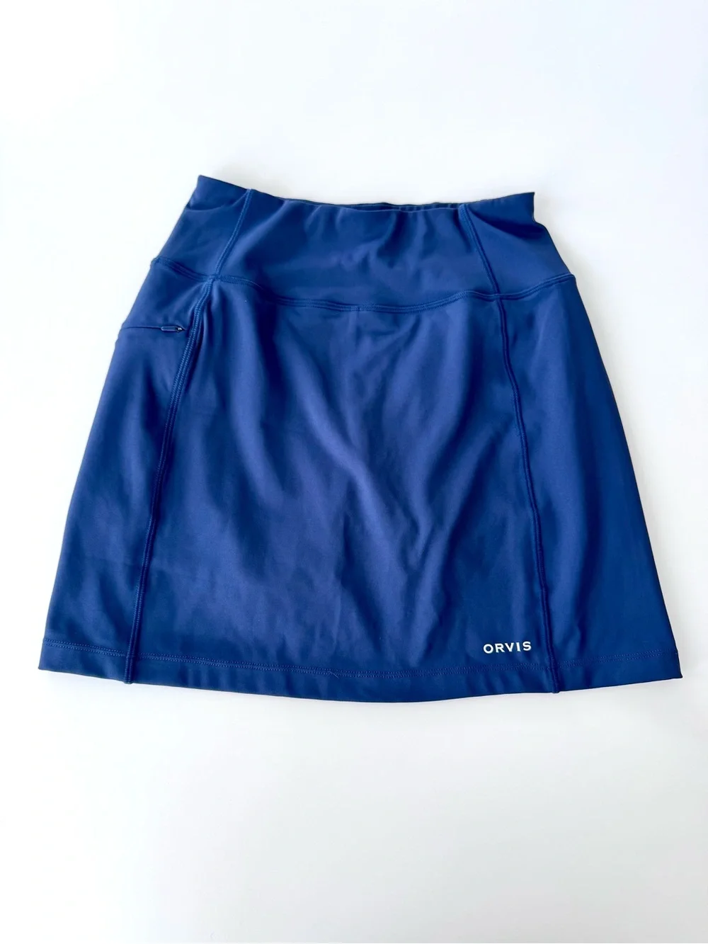 Orvis Women's Navy Active Skort Zipped Pocket Golf Tennis Pickleball Size XS